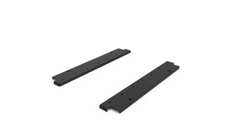 Кронштейны внешние YouK Юкей 320 мм для подвесной тумбы (правый и левый) с монтажным набором, цвет черный Kessebohmer